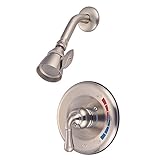 Kingston Brass KB638SO Magellan Tub and Shower Faucet, 7-Inch, Satin Nickel [並行輸入品]
