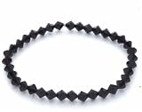 Melanoma Skin Cancer Awareness Black Genuine Swarovski Crystal Bracelet