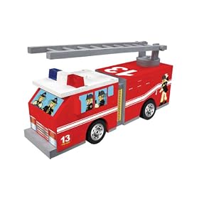 Colorific Wood Worx Fire Engine w/ Light & Sound Kit