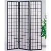Room Divider Panel with Checker Design in Black Finish