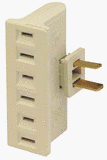 Multi-outlet & Power Strips: Leviton L0169I Swivel Triple Tap