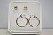 14K Yellow Gold Earring Set- 20MM Hoop and 8MM Ball Stud