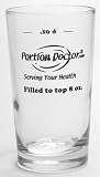 Portion Doctor 8oz. Portion Control Glass
