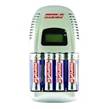 Digipower DPS-LCD10 AA/AAA 45 Minute Charger with LCD Display and 4 - 2700mAh AA Batteries