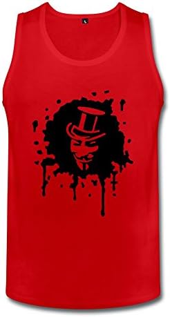 ZhiTian Men's Guy Fawkes Occupy 99 Tops - M Red