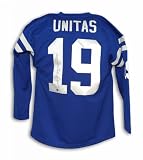 Autographed Johnny Unitas Baltimore Colts Blue Authentic Mitchell And Ness Jersey