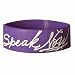 Speak Now Purple Rubber Bracelet
