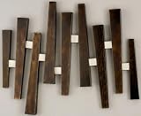 Sontana Wall Art 38hx38w Brushed Steel