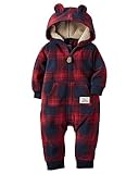 カーターズ Carter's フード付き フリース カバーオール & ベビー・デポ モスリン ウォッシュクロス Hooded Fleece Jumpsuit 3M (55-61cm) [並行輸入品]