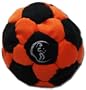 PRO Footbag AKA Hacky Sack Freestyle, 32 Panneaux (Noir/Orange) Parfait pour les stands et les retards! Id�al pour les d�butants.