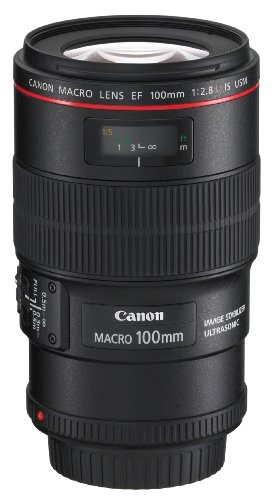Canon EF 100mm f/2.8L IS USM 1-to-1 Macro Lens for Canon Digital SLR Cameras