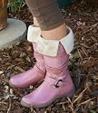 Link Julisa Kids / Girl's Fur & Straps Boots in Pink
