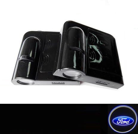 Dandyd® Car Logo Ghost Shadow Emblems Wireless Door Sensor Lights No Drill Type Led Laser Door Shadow Light Welcome Projector Lamp Exterior Courtesy Lamp 2pc Pack (Ford（067）)