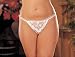 IA-X10, Scalloped Embroidery Crotchless Panty ~ Curvy Plus Sizes