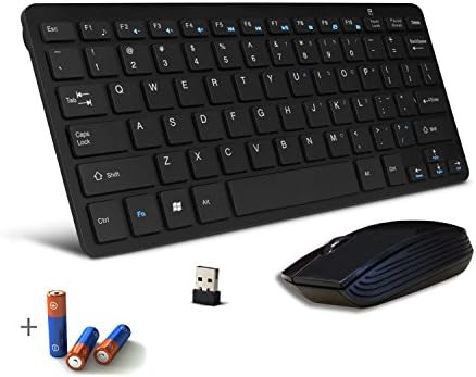 Bestdeal® Black Wireless Mini Ultra Slim Keyboard & Mouse for Smart TV LG 105UC9V & 65EC970V & 98UB980V & 55EC930V & 55UF950V & 65UF950V & 49UF8577