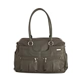 JJ Cole Faux Leather Satchel Diaper Bag, Café