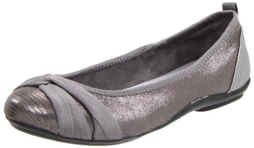 DKNY Women's Sophie Ballet Flat,Grey,7.5 M US