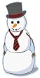 Christmas Snowman Life-Size Standup Poster