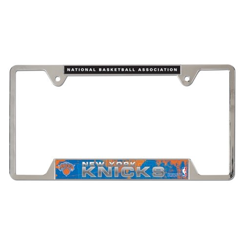New York Knicks Official 12"x6" NBA License Plate Frame Metal