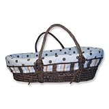 Trend Lab Max Moses Basket Set - Brown Basket with... by Trend Lab