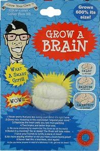 Grow a Brain Grows 600% Its Size Put in Water Birthday Gag