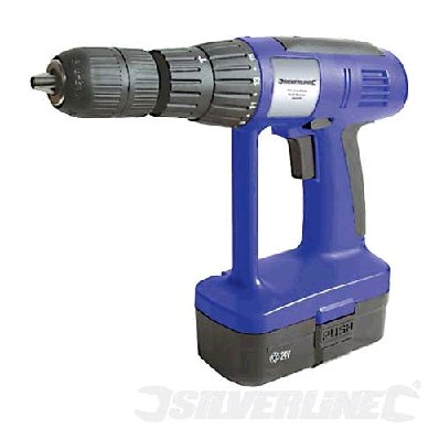 SILVERLINE 24V CORDLESS HAMMER DRILL