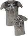 Sanctify Eagles and Angels Adult Christian Washed Asphalt Tee T-Shirt