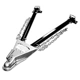 Adjustable Vehicle Safety Tow Bar - 5000 LB Capacity with Safety Chains
