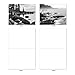 The Best Card Company - 10 Blank Note Cards with Envelopes (4 x 5.12 Inch) - Black & White Photos, Bulk Boxed Set - On the Rocks M3309-NB