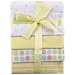 Luvable Friends 4-Pack Flannel Receiving Blankets, Yellow