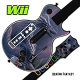 Skin Decal Cover for GUITAR HERO 3 III Nintendo Wii Les Paul - Dragon Fanta ....