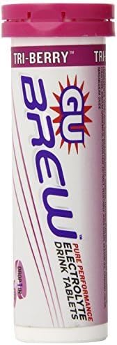 GU Energy Labs Brew Electrolyte Energy Drink Tablets, Tri-Berry, 12 Count by GU Energy Labs