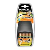 Duracell Value Charger With 4AA Pre Charged Rechargeable Nimh Batteries, CEF14DX4