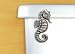 Pewter Seahorse Handle Toilet Tank Lever - Front Mount