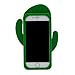 iPhone 6S Plus Case, MC Fashion Cute 3D Vivid Cactus Prickly Pear Plant Soft and Protective Silicone Rubber Phone Case for iPhone 6S Plus (2015) & iPhone 6 Plus (2014) (Cactus)