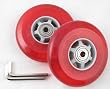 SET OF 2 RED WHEELS FOR Razor Scooter w/ABEC5 Bearing