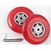 SET OF 2 RED WHEELS FOR Razor Scooter w/ABEC5 Bearing