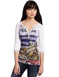 Southpole Juniors Ace Of Spades Striped Graphic Printed Tee