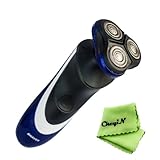 Ckeyin Washable Rechargeable Men's Electric Shaver Razor + Trimmer HEADS