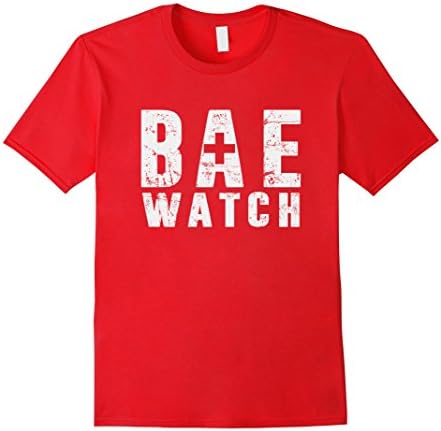 Men's Bae Watch T-Shirt Medium Red