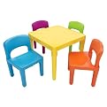 Tot Tutors Plastic Table & 4 Chairs