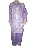 Girls Purple White Embroidered Cotton Salwar Kameez Dupatta Bollywood India Fashion Girls Purple White Embroidered Cotton Salwar Kameez Dupatta Bollywood India Fashion