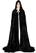 Pirate Peasant Renaissance Medieval Costume Cloak Cape Robe (Black)
