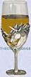 medieval unicorn wine glass gothic mystical goblet New
