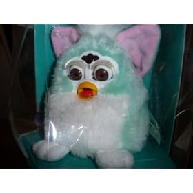 FURBY BABIES Interactive Electronic Toy (Baby blue, white belly, pink ears) by 