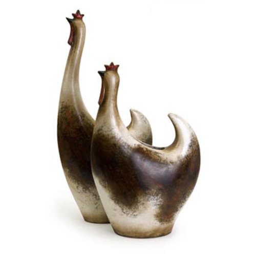 IMAX Gallina Hen Planters, Set of 2