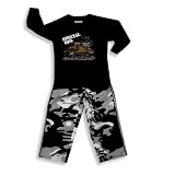 Mis Tee V-Us - Boys Long Sleeve Pant Set, Black, Grey, Brown