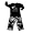 Mis Tee V-Us - Boys Long Sleeve Pant Set, Black, Grey, Brown (Size 2T)