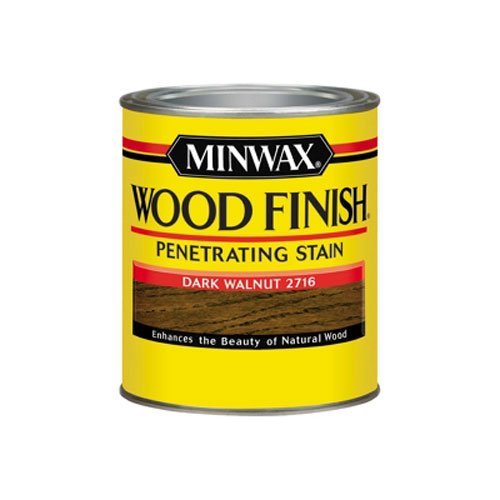 Minwax 70012 1 Quart Wood Finish Interior Wood Stain, Dark Walnut