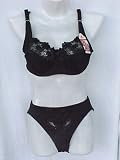 Apparel Valentine's Day Bra Panty Set - Embroidered Lingerie